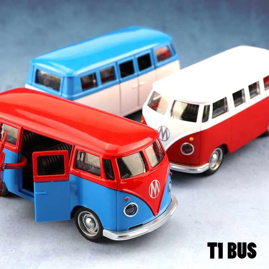 Vintage Collectible Toy Cars - 1:38 Alloy Diecast Volkswagen T1 Vintage