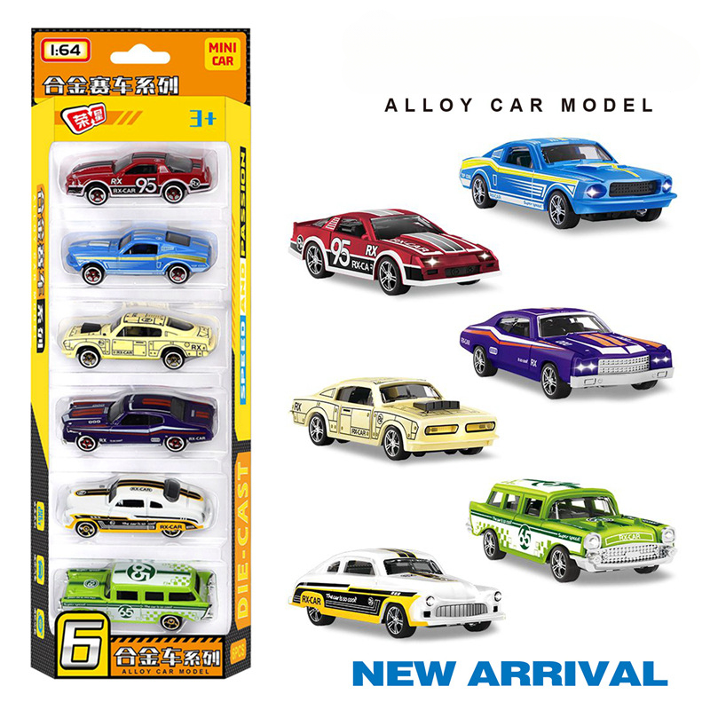 1:64 Alloy retro racing car 6- - Vintage Collectible Toy Cars 评论和价格