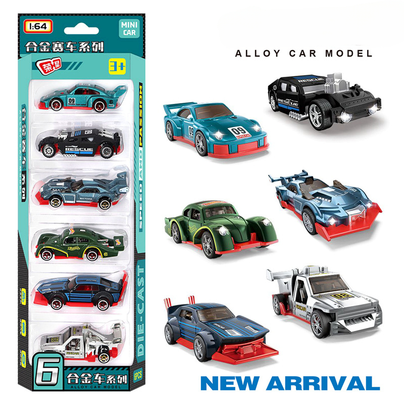 1:64 Alloy retro racing car 6- - Vintage Collectible Toy Cars 评论和价格