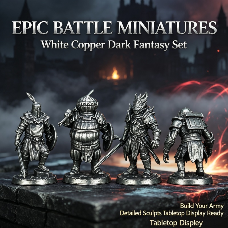 White Copper Metal Tabletop Mi - Vintage Game Collection 评论和价格